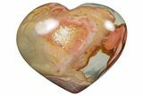 Wide, Polychrome Jasper Heart - Madagascar #239085-1